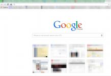 Vizuální záložky Yandex pro Google Chrome