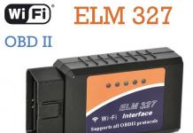 Prezentare generală a adaptorului ELM327 WiFi OBD2 - caracteristici de conectare și configurare a versiunii autoscannerului Elm327 wi fi